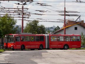 Kĺbový trolejbus Škoda 15 TrM #6626 po generálke