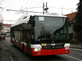 Nový trolejbus Škoda 30 Tr SOR na skúškach v Bratislave