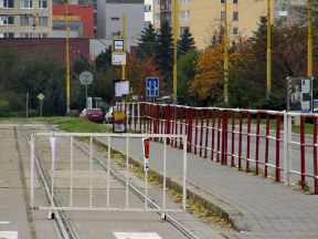 Rekonštrukcia cestno-koľajového prejazdu pri zastávke Nová nemocnica (24. – 28.8.2012)