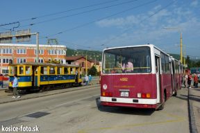 Premávka historických vozidiel počas osláv Dňa mesta Košice (1.5.2014)