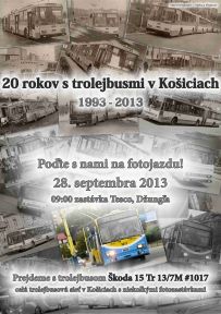 Fotojazda: 20 rokov trolejbusov v Košiciach (28.9.2013 09:00 – 12:00)