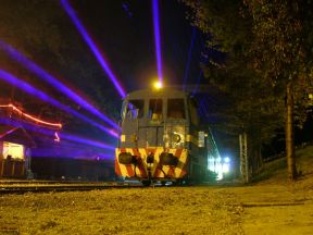 Noc svetiel na Košickej detskej historickej železnici