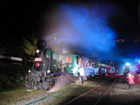 Noc svetiel na detskej železnici (3.10.2015)