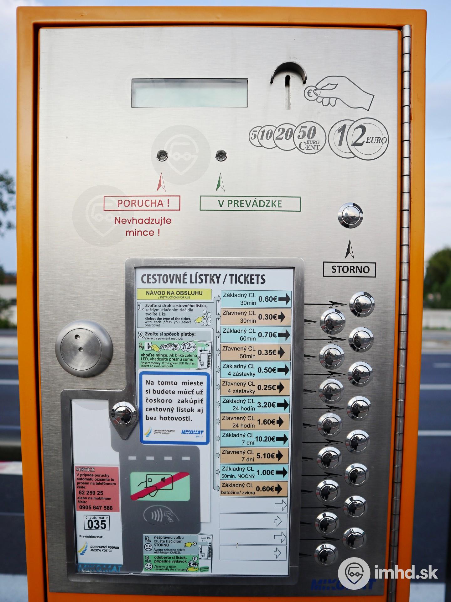 Nový automat, ktorý umožňuje aj platbu kartou