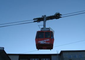 Premávka visutej lanovky na Lomnický štít v mesiaci január