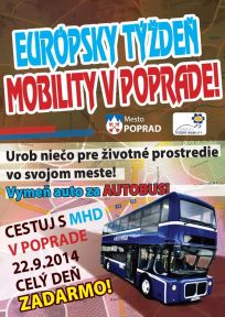 Bezplatná MHD v Poprade počas Dňa bez áut (22.9.2014)