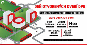 DPB pozýva na Deň otvorených dverí vo vozovni Jurajov dvor (18.9.2021 10:00 – 16:00)