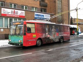 Nové reklamy na trolejbusoch