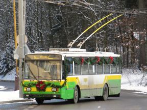 Premávka vianočného trolejbusu